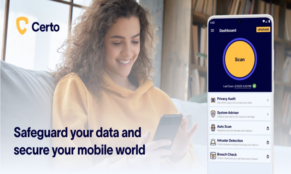 برنامج سيرتو للأمان على الهواتف المحمولة