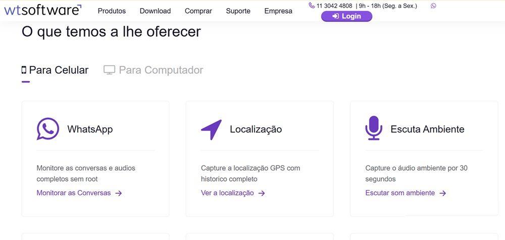 O que o wSpy Pro oferece