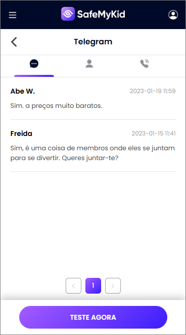 Entre no Telegram de outra pessoa no Android