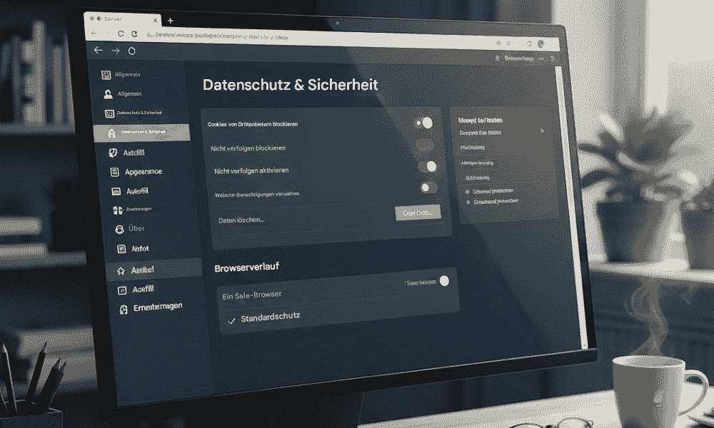 Browser-Einstellungen verwenden, um Websites zu sperren