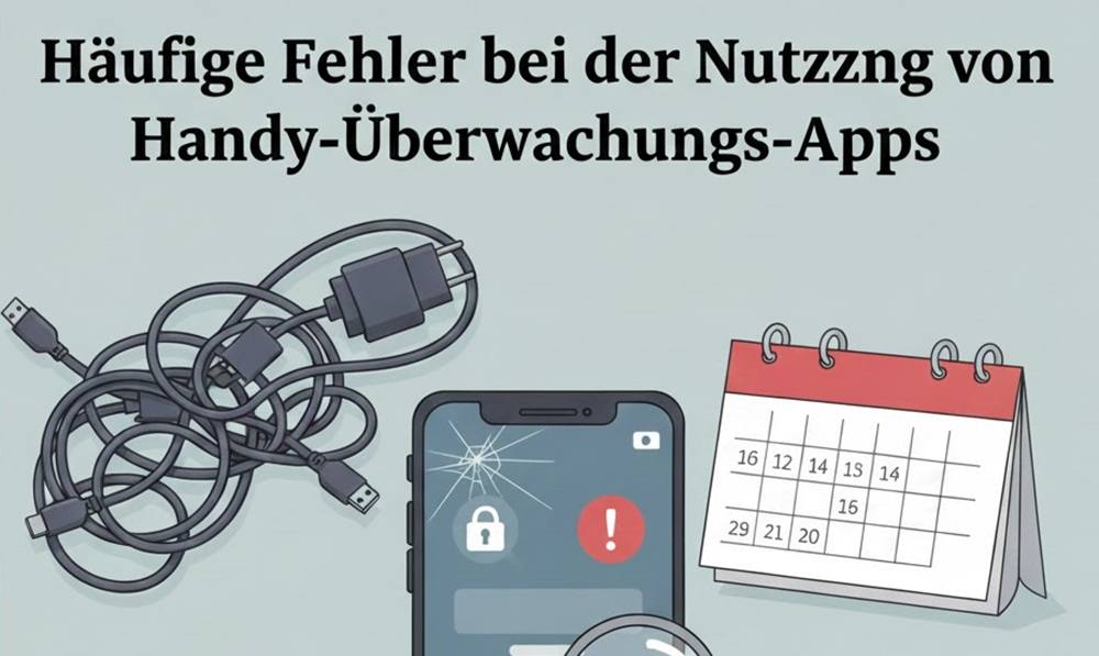H&auml;ufige Fehler bei der Nutzung von Handy-&Uuml;berwachungs-Apps
