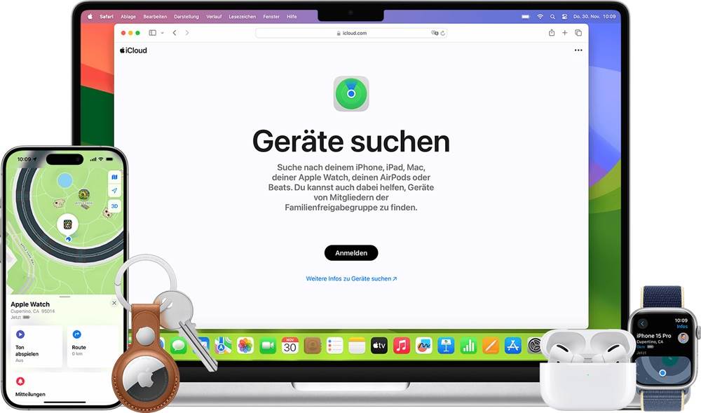 iPhone-Ortung mit „Wo ist?“ zur Ortung eines Handys
