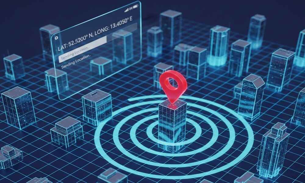 Notruf-Ortung durch Rettungsdienste wie AML oder Emergency Location zum Auffinden des Handys