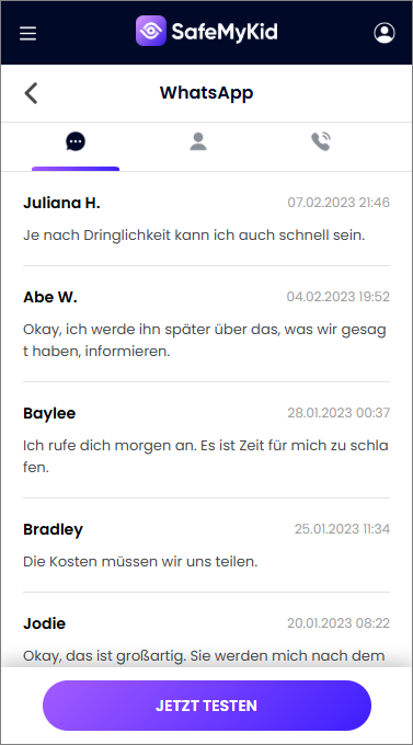 Fremdgeh-Funktion bei WhatsApp erkennen auf Android