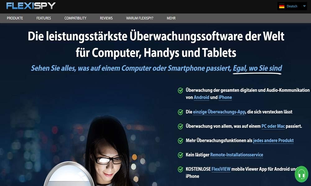 FlexiSPY handy-&uuml;berwachungs-app