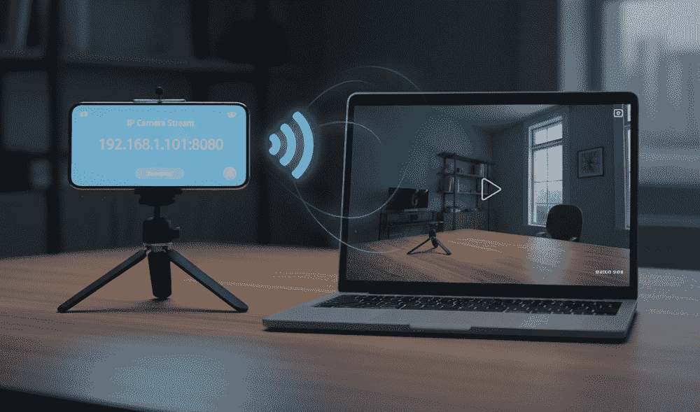 Smartphone als Webserver f&uuml;r lokale &Uuml;berwachungskamera