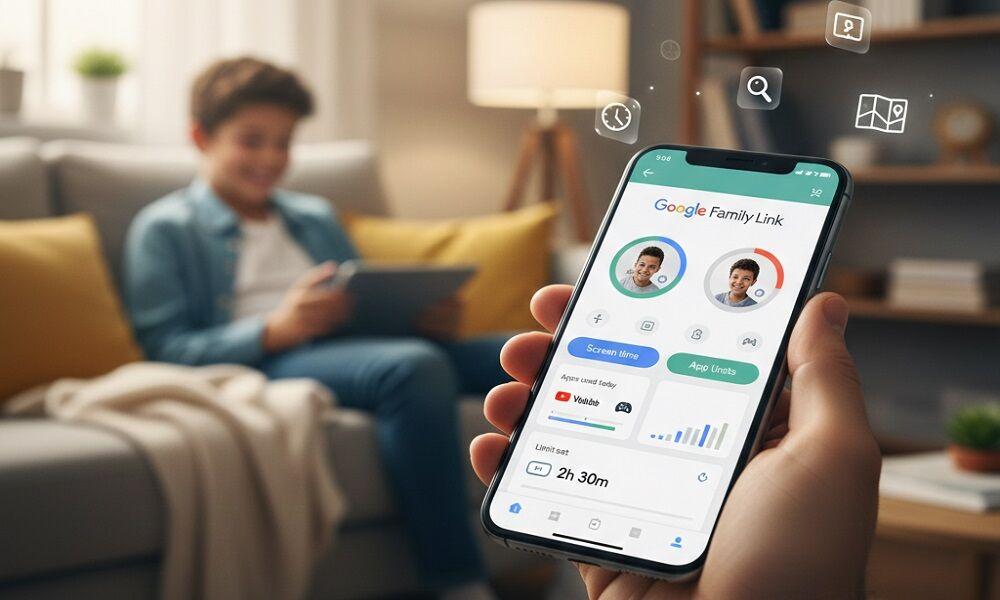 Standard Elternkontroll-Apps wie Google Family Link und Apple Bildschirmzeit zur WhatsApp-&Uuml;berwachung