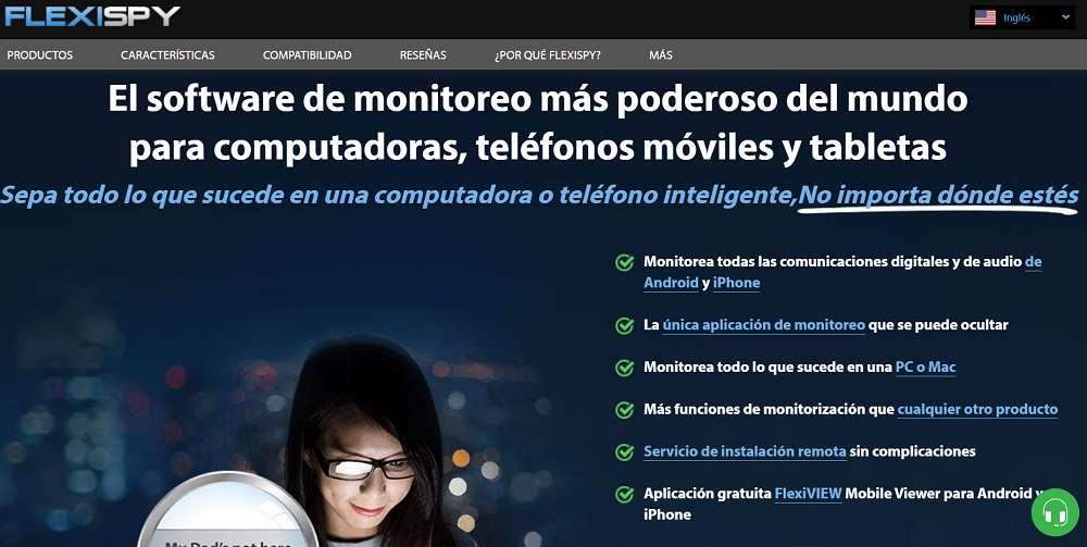 Aplicación espía FlexiSPY para WhatsApp