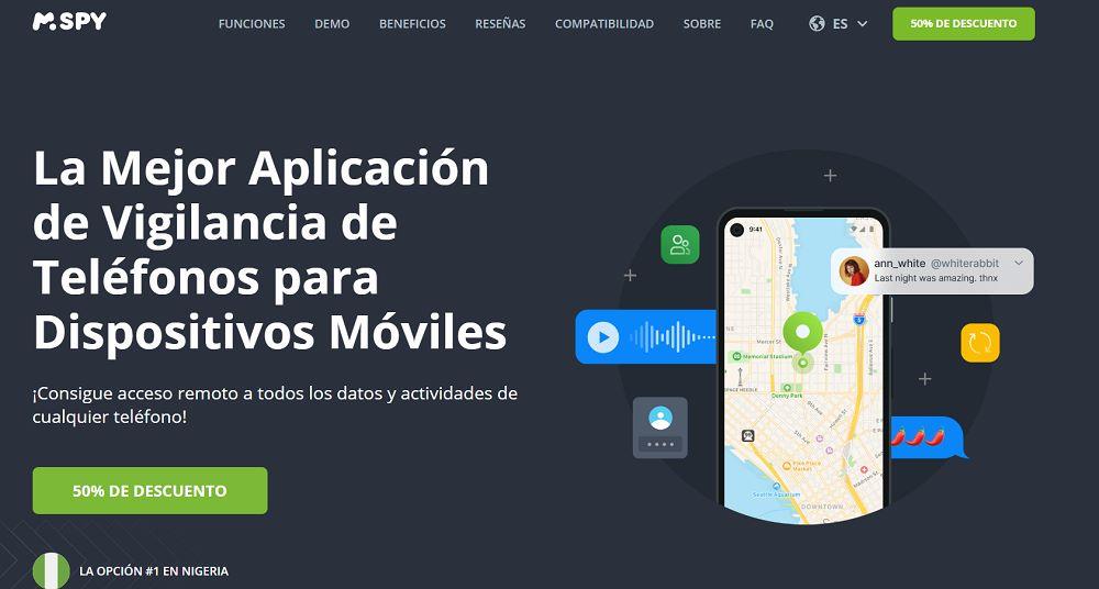 Aplicación espía mSpy para WhatsApp