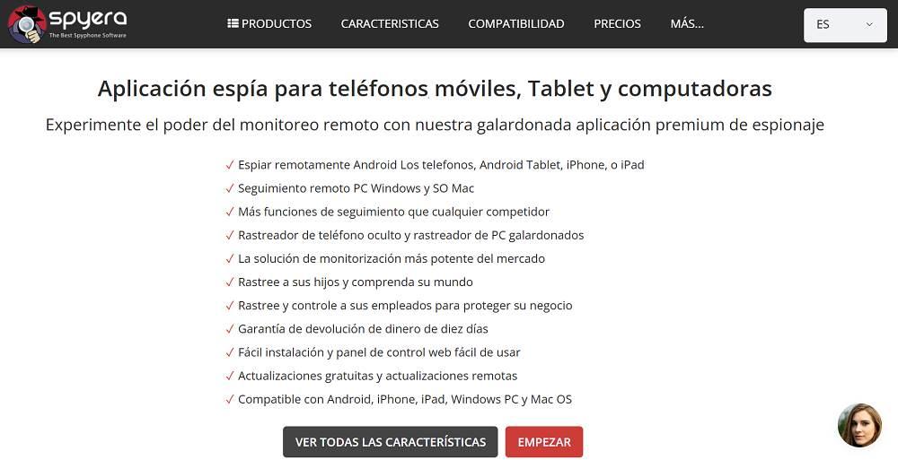 Aplicación espía Spyera para WhatsApp
