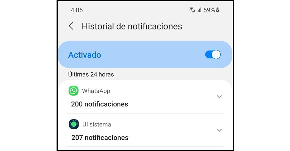 Revisar notificaciones y widgets para espiar WhatsApp y Messenger de tu pareja