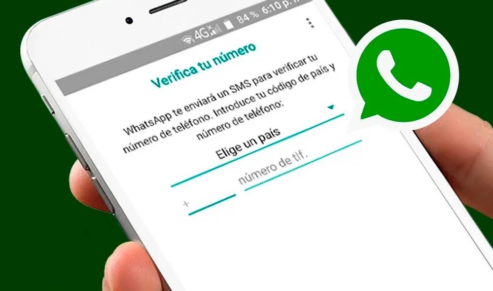Usar WhatsApp con notificación de código SMS para ver otro WhatsApp