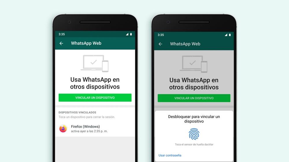 WhatsApp Web o dispositivos vinculados para revisar WhatsApp