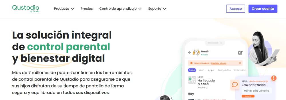 Solución de hackeo de teléfonos Qustodio