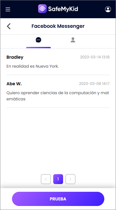 Espía Messenger en Android en tiempo real