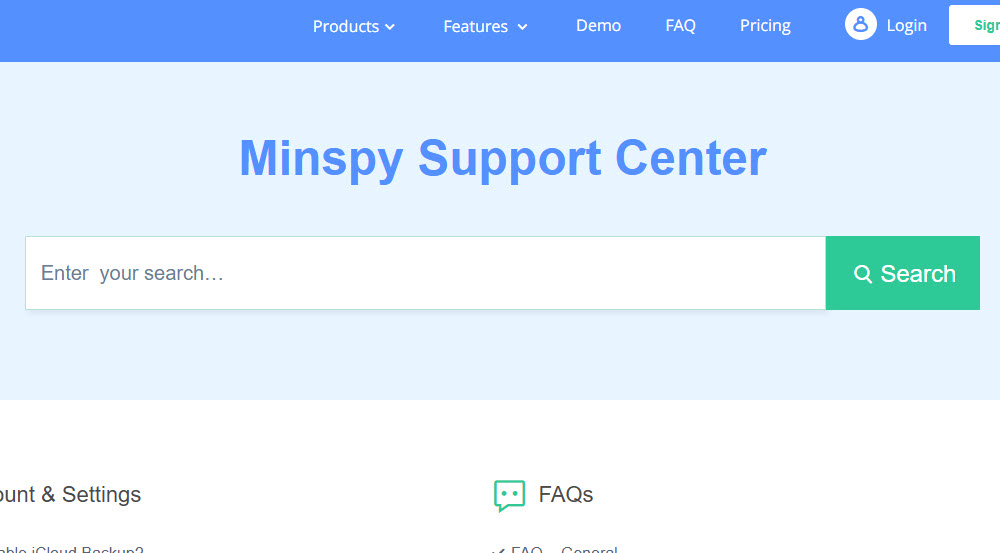 Minspy Real Customer Support