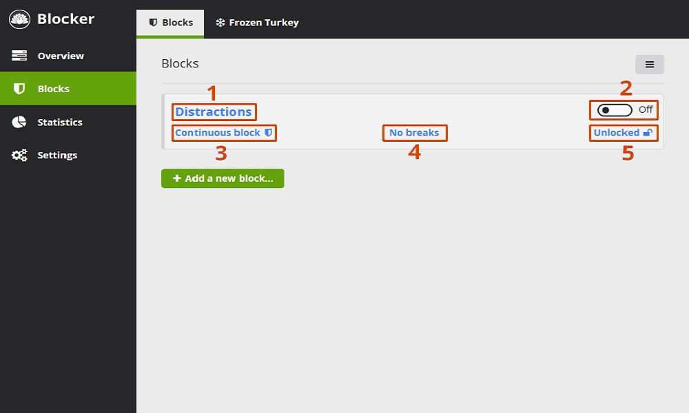 Cold Turkey URL Blocker