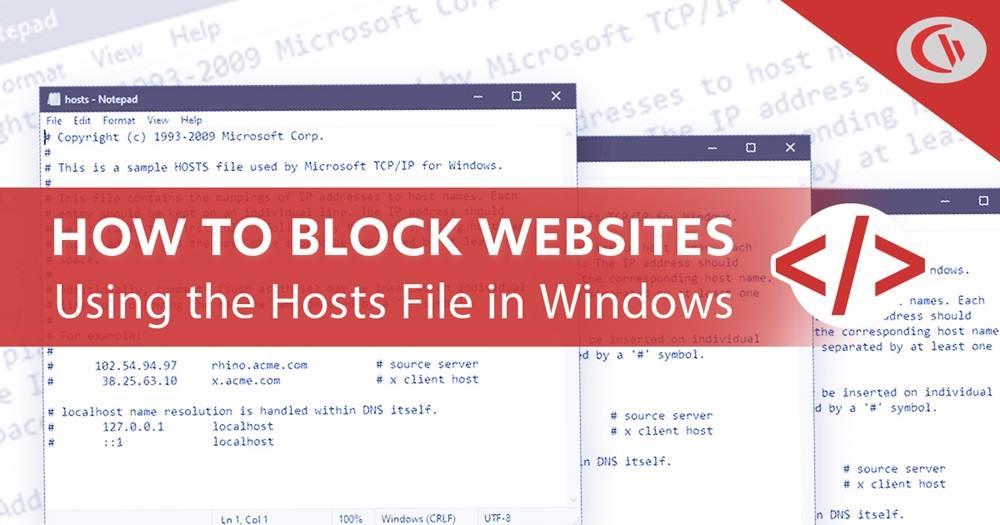 Modify The Hosts File for System-Level Blocking