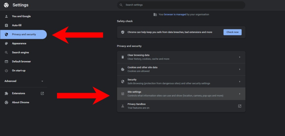 Use Built-In Chrome Settings