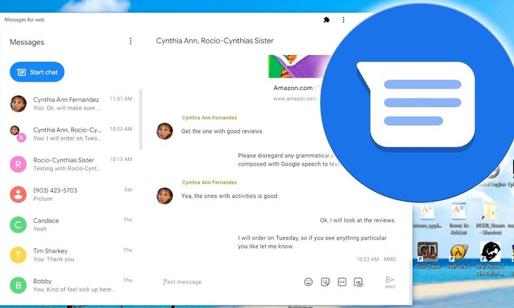 Google Messages for Web