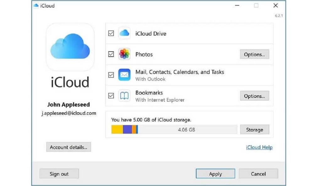 iCloud on Web Browser
