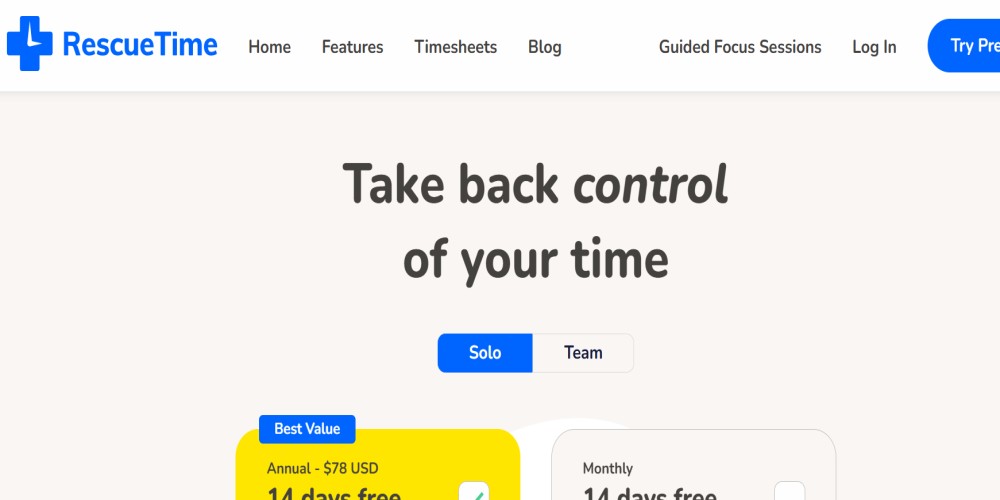 Start Monitoring Browsing Activity Using RescueTime