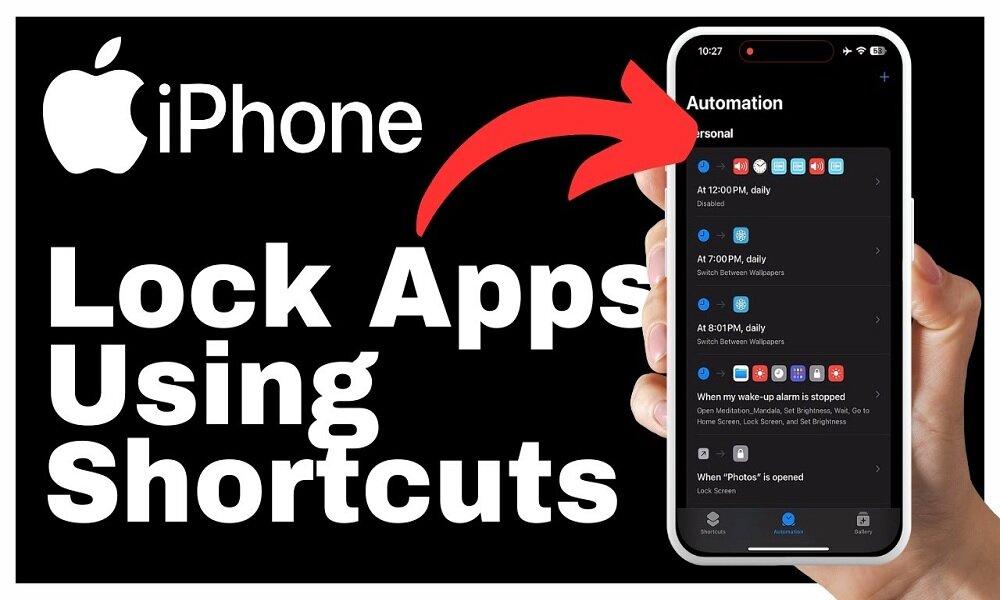 Lock Apps using shortcuts Automation