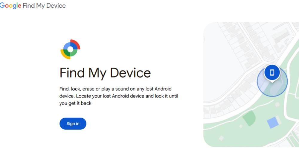Google Find Device Tracking App