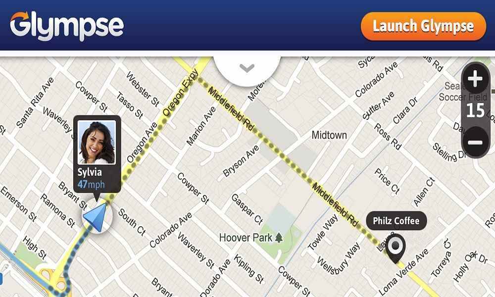 Glympse App to Track a Person