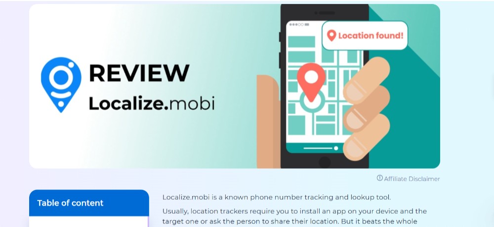 Localize.mobi Mobile Number Tracker