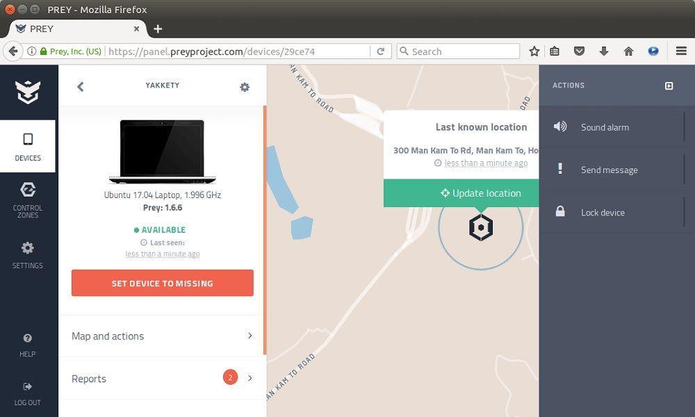 Prey Anti-Theft Secret Phone Tracker