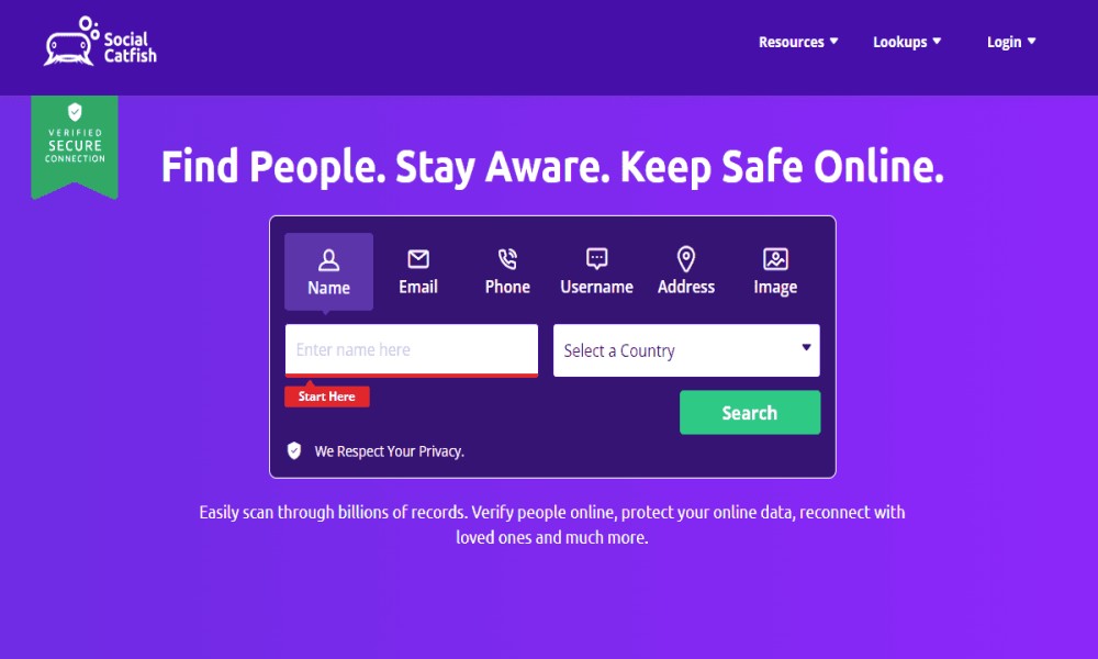 Social Catfish Phone Tracker