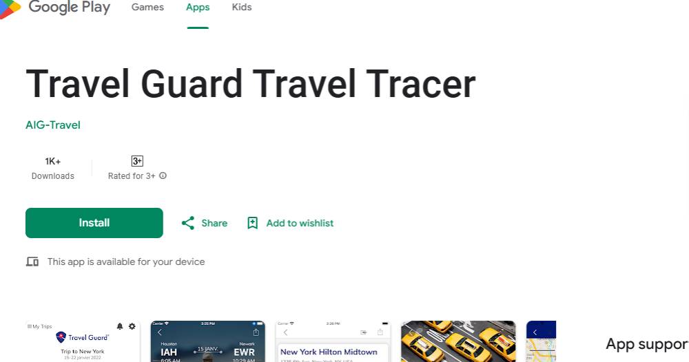 TravelGuard International Location Monitoring