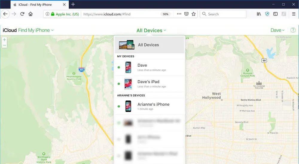 Viewing a Family Member’s Location