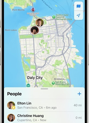 Viewing Shared Location