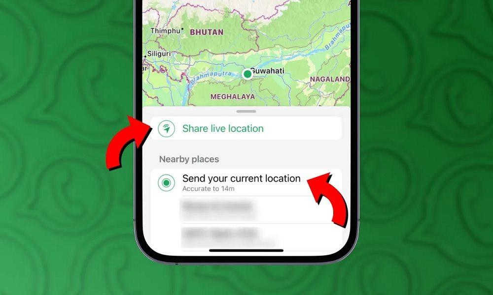 WhatsApp Location Sharing to Locate Someone without Them Knowing