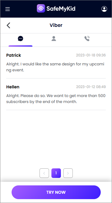 See Hidden Chat in Viber on Android