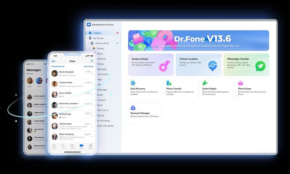Dr. Fone WhatsApp Transfer to Clone WhatsApp Business
