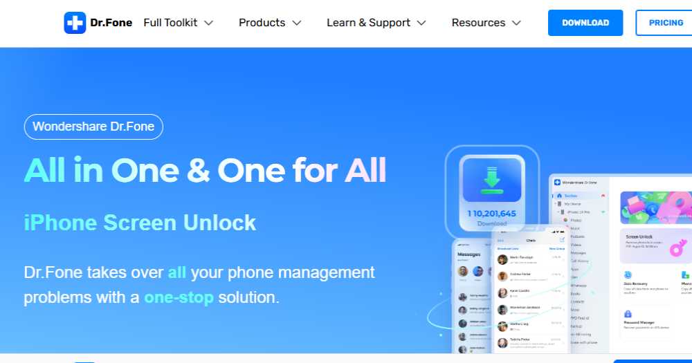 Dr.Fone Data Recovery Tool