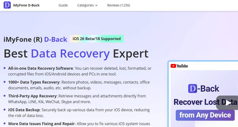 iMyFone Messenger Recovery