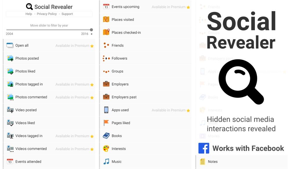 Social Revealer Facebook Profile Viewer Extension