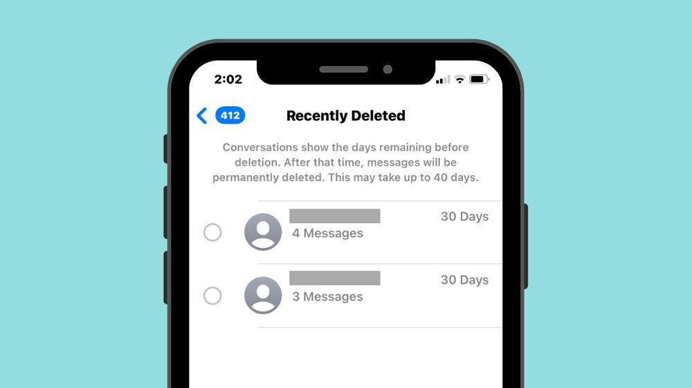 Use The Recently Deleted Feature to Recover Deleted Messages