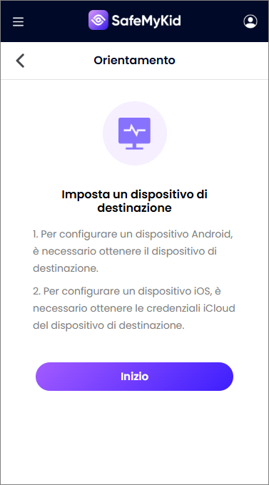 Installa l’app sul dispositivo Android del bambino