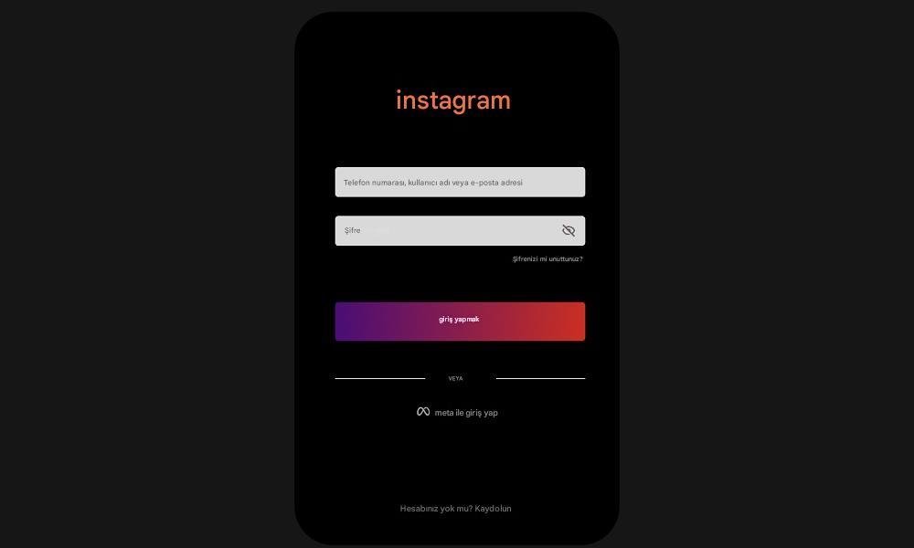 Başkasının Instagram mesajlarını okumak için hesap sahibi izni ile giriş