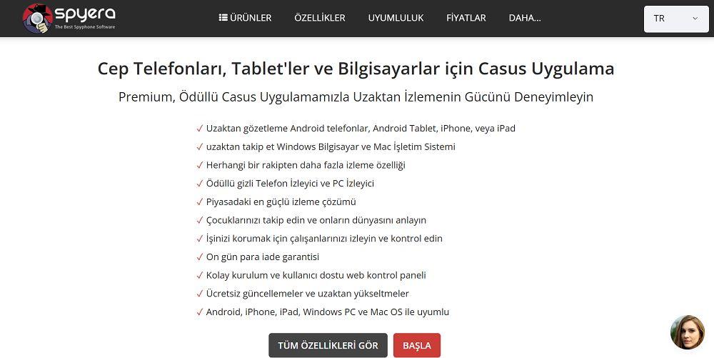Telefona uzaktan casusluk için SPYERA casus yazılım