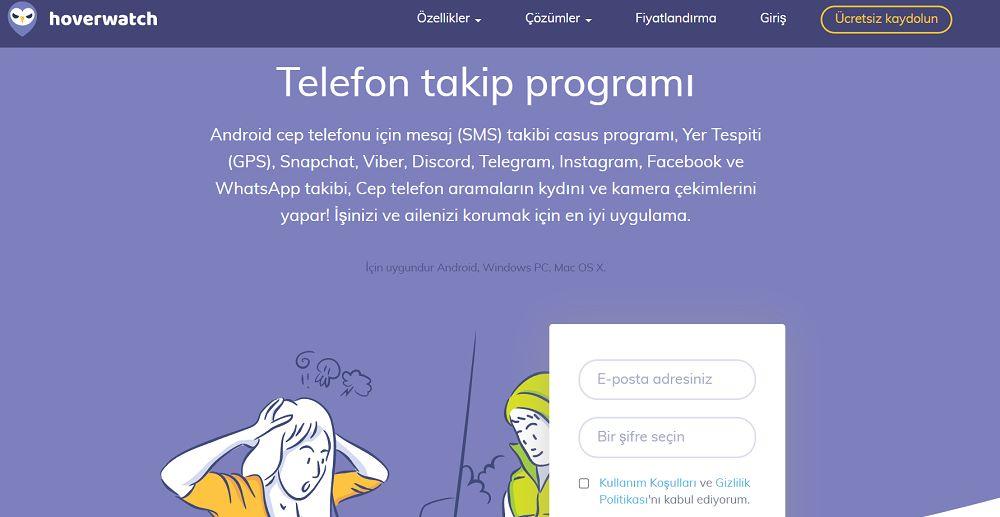 Hoverwatch koca takip programı